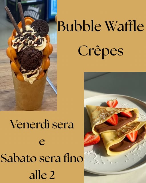 Bubble waffle e crêpes